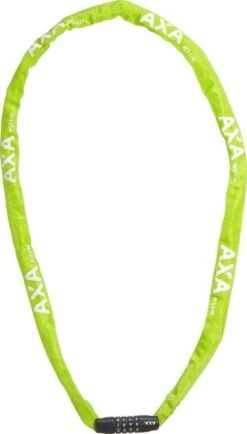 AXA Rigid Kettingslot 120cm -Winkel Voor Fietsaccessoires axa rigid kettingslot groen1