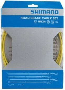 Shimano Rem Kabelset Race Sil-Tec Coating -Winkel Voor Fietsaccessoires shimano road brake kabelset geel