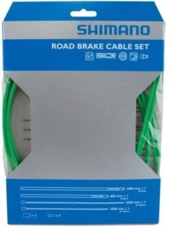 Shimano Rem Kabelset Race Sil-Tec Coating -Winkel Voor Fietsaccessoires shimano road brake kabelset groen